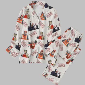 Trump McDonald Christmas Pajama Set
