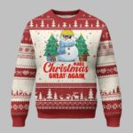 Trump Snowman Make Christmas Great Again Ugly Christmas Sweater