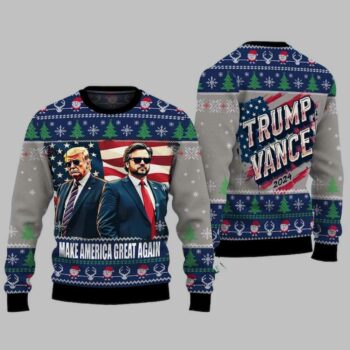 Trump Vance Make America Great Again 2024 Ugly Christmas Sweater