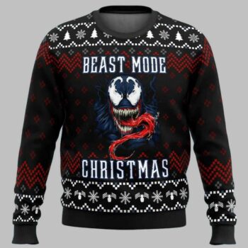Venom Beast Mode Christmas Ugly Christmas Sweater