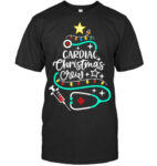 Cardiac Christmas Crew Cardiac Nurse Cardiac Techs Secretary T Shirt