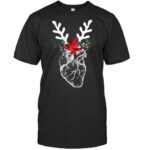 Nurse Heart Anatomy Reindeer Heart Cath Lab Rn Cardiology Hu T Shirt