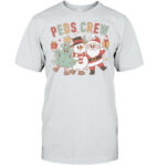 Retro Peds Crew Christmas Pediatric Nurse Nursing Group T Shirt