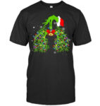 Christmas Nurse Respiratory Therapist Lung Xmas Lights T Shirt