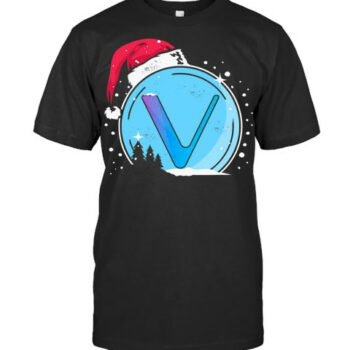 Christmas Santa Hat Vechain Hodl Vet Crypto Currency Coin Vet T Shirt