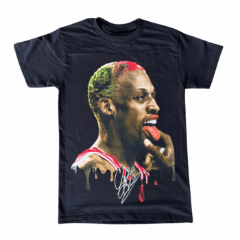 Dennis Rodman "Big Face Tongue" Graphic T-Shirt
