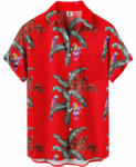 Tropical Parrot Hawaiian Shirt – Red