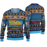 2025 Back Future 80s Movie Ugly Christmas Sweater