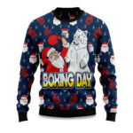 2025 Boxing Day Santa and Beer Ugly Christmas Sweater