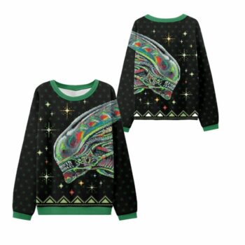 2025 Christmas Alien Xenomorph Ugly Sweater