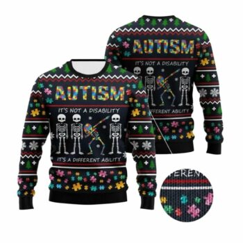 2025 Christmas Autism Ugly Christmas Sweater