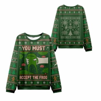 2025 Christmas Give You Frog Ugly Christmas Sweater