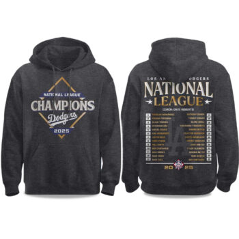 2025 Dodgers National League Champions 2025 Hoodie Style 3