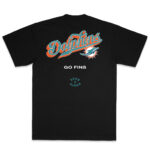 2025 Miami Dolphins Born x Raised Black Pro Script T-Shirt
