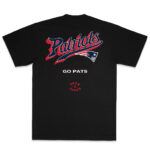 2025 New England Patriots Born x Raised Black Pro Script T-Shirt