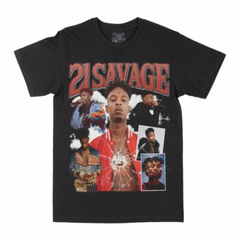 21 Savage "Broken Glass" Graphic T-Shirt