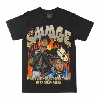 21 Savage "Fifty Steps" Graphic T-Shirt