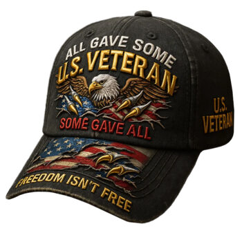 All Game Some U.S Veteran Eagle Freedom Isn't Free Baseball Cap