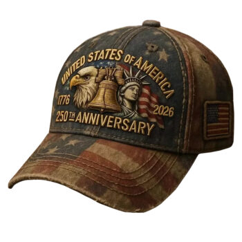 America 250th Anniversary Patriotic Baseball Cap