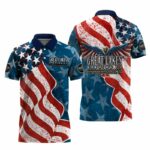Great Lakes American Eagle Flag Polo Shirt