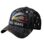 Bald Eagle 250Th Anniversary Hat American Flag Baseball Cap