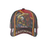 Baseball Cap Patriotic Eagle American Flag Black Red