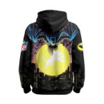 Batman Detroit Lions Cityscape Hoodie