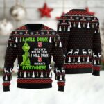 Beck Grinch Will Drink Everywhere Ugly Sweater
