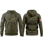 Bills Salute to Service Olive 2025 Hoodie Style 1
