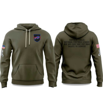Bills Salute to Service Olive 2025 Hoodie Style 2