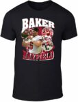 Black Baker Mayfield Bootleg Style T-Shirt