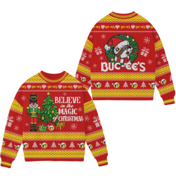 Bucees Believe in The Magic of Christmas 2025 Ugly Christmas Sweater