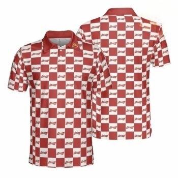 Budweiser Collab Gingham Polo Shirt
