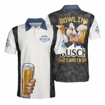 Busch Light And Bowling Polo Shirt