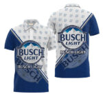 Busch Light Diagonal Cut Polo Shirt