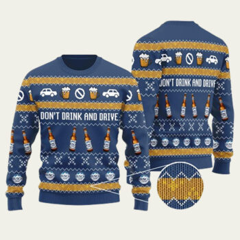 Busch Light Do Not Drink And Drive Ugly Christmas Sweater