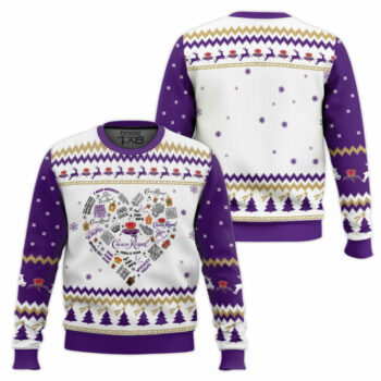 Crown Royal Heart Ugly Christmas Sweater