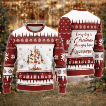 Captain Morgan Christmas Tree Ugly Sweater