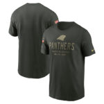 Carolina Panthers Forest Green 2025 Salute to Service T-Shirt