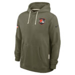 Cleveland Browns Olive 2025 Salute to Service Hoodie