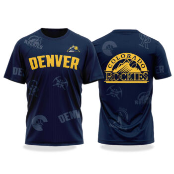 Colorado Rockies Denver Nuggets Night T-Shirt 2025