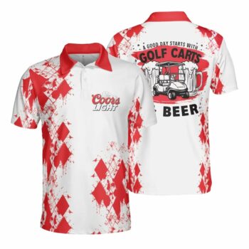Coors Light Golf Carts Polo Shirt