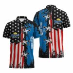 Corona Extra Patriotic Grunge Flag Polo Shirt