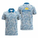 Corona Extra Summer Doodle Art Polo Shirt