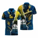 Corona Extra Tropical Torn Paper Polo Shirt