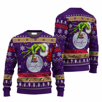 Crown Royal Grinch Hand Stock Ugly Sweater