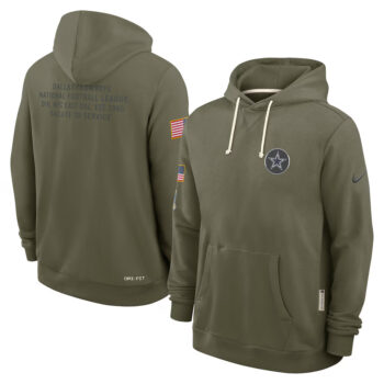 Dallas Cowboys Olive 2025 Salute to Service Hoodie