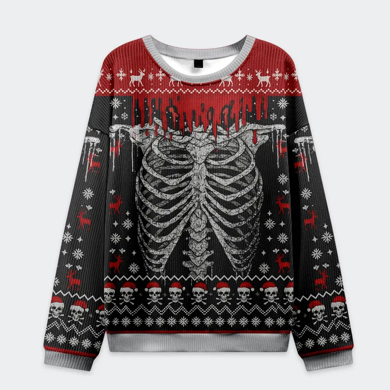 Deadly Festive Vibes Ugly Christmas Sweater Deadly Festive Vibes Ugly Christmas Sweater