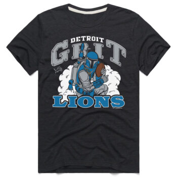 Detroit Lions Charcoal Star Wars x Football League T-Shirt