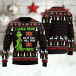 Dos Equis Grinch Will Drink Everywhere Ugly Sweater